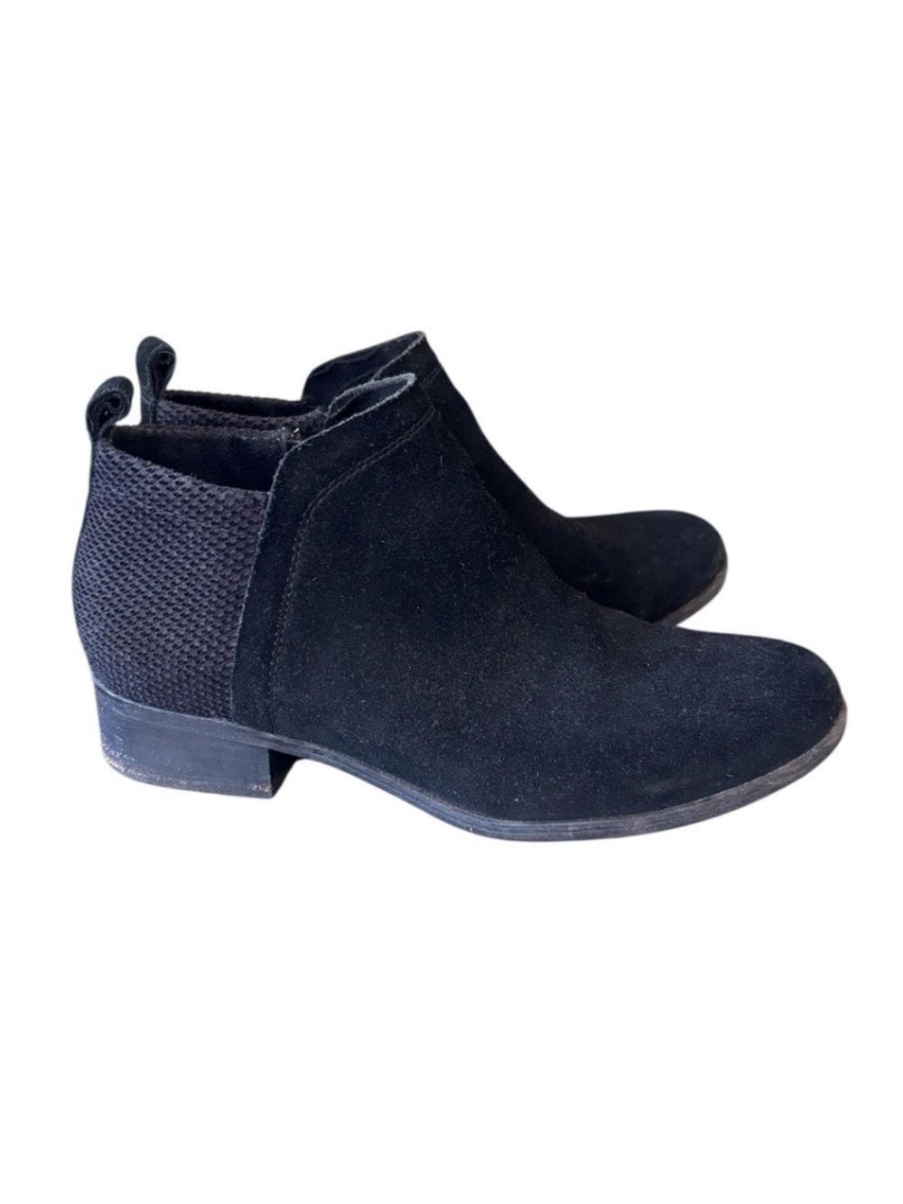 TOMS Deia Black Suede Ankle Boot Size‎ 7.5